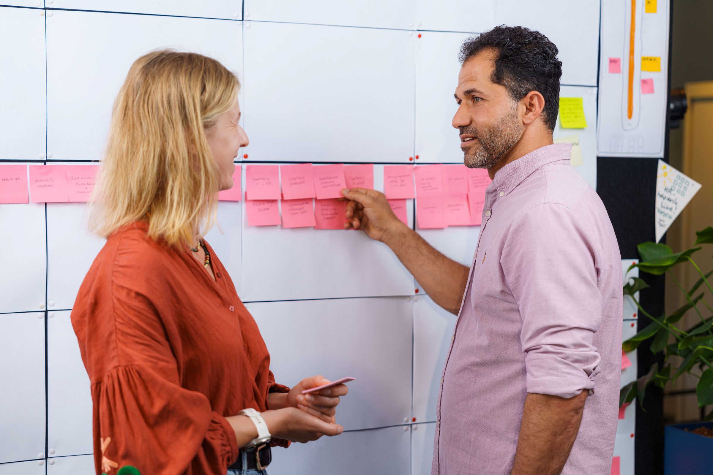 Collega's voor een scrumboard